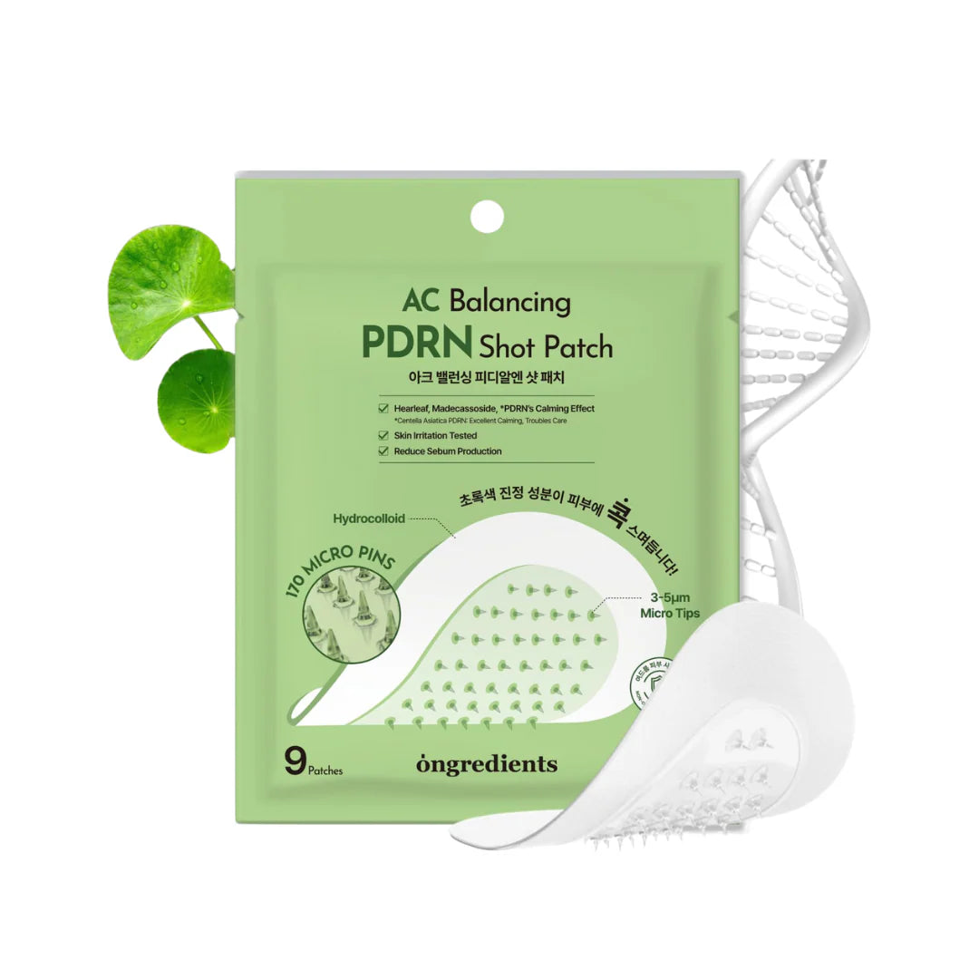 ongredients AC Balancing PDRN Shot Patch 9 | Atelier De Glow UK