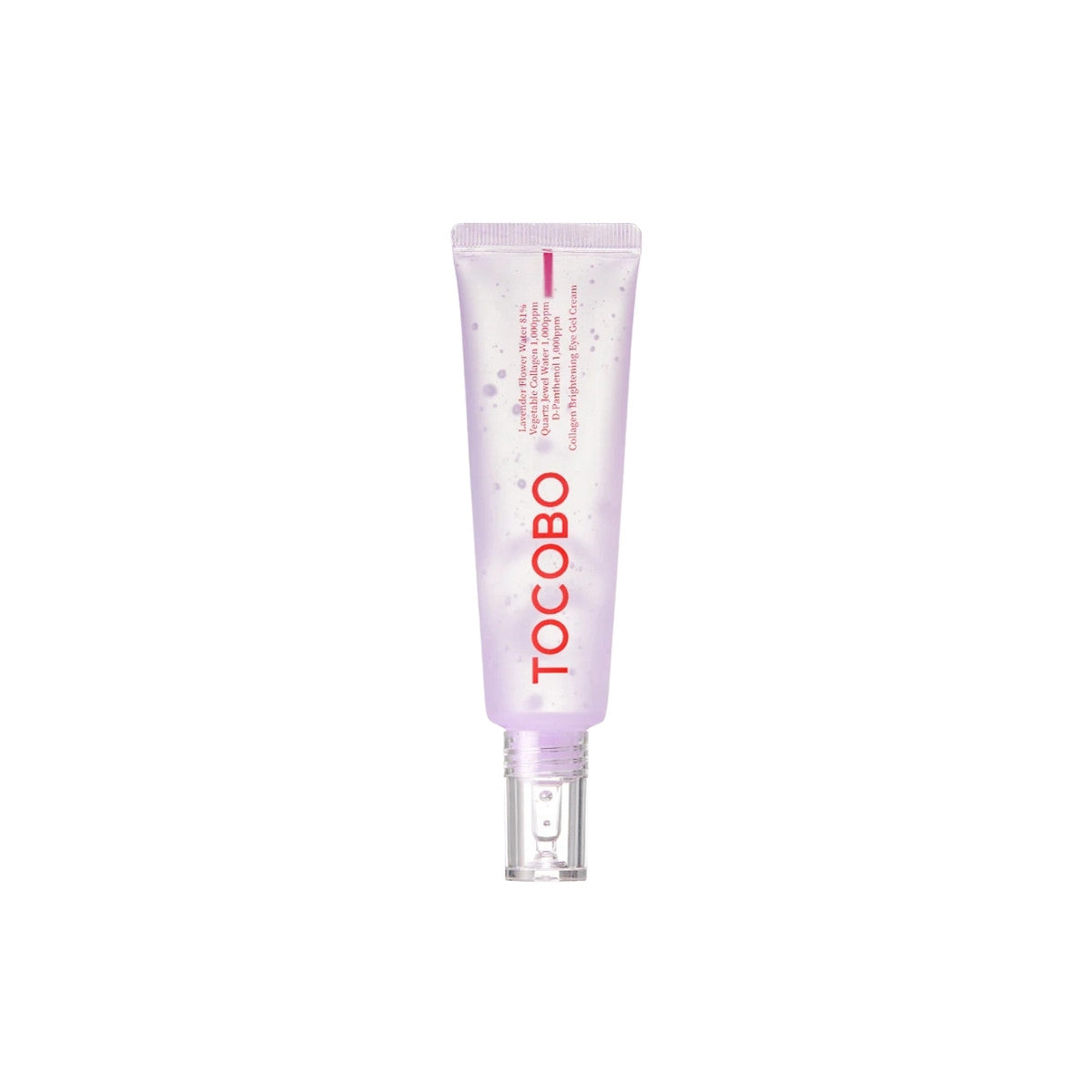TOCOBO Collagen Brightening Eye Gel Cream – 30ml vegan anti-aging eye gel with 81% Lavender Flower Water and Plant Collagen available at Atelier De Glow UK.