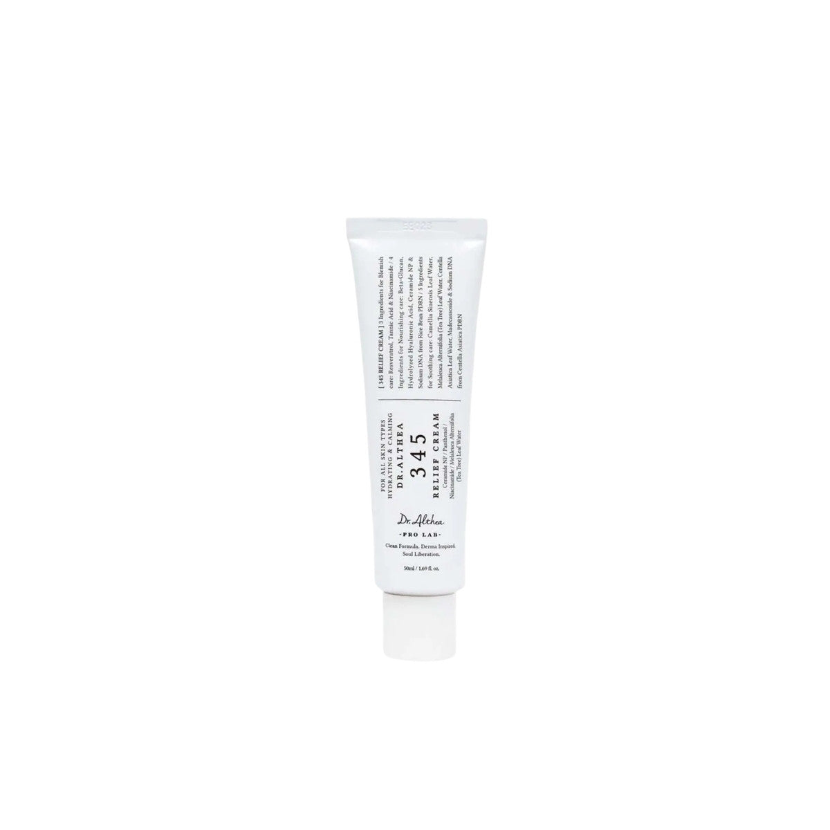 Dr. Althea 345 Relief Cream – 50ml Korean gel-cream with Niacinamide, Panthenol, and Prickly Pear Extract available at Atelier De Glow UK.