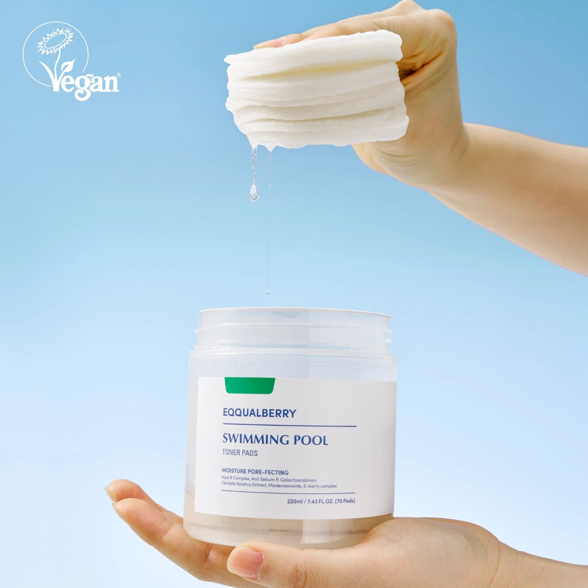 EQQUALBERRY pads for textured skin, clogged pores, and dryness – Gentle enzyme exfoliation for sensitive skin from Atelier De Glow UK.