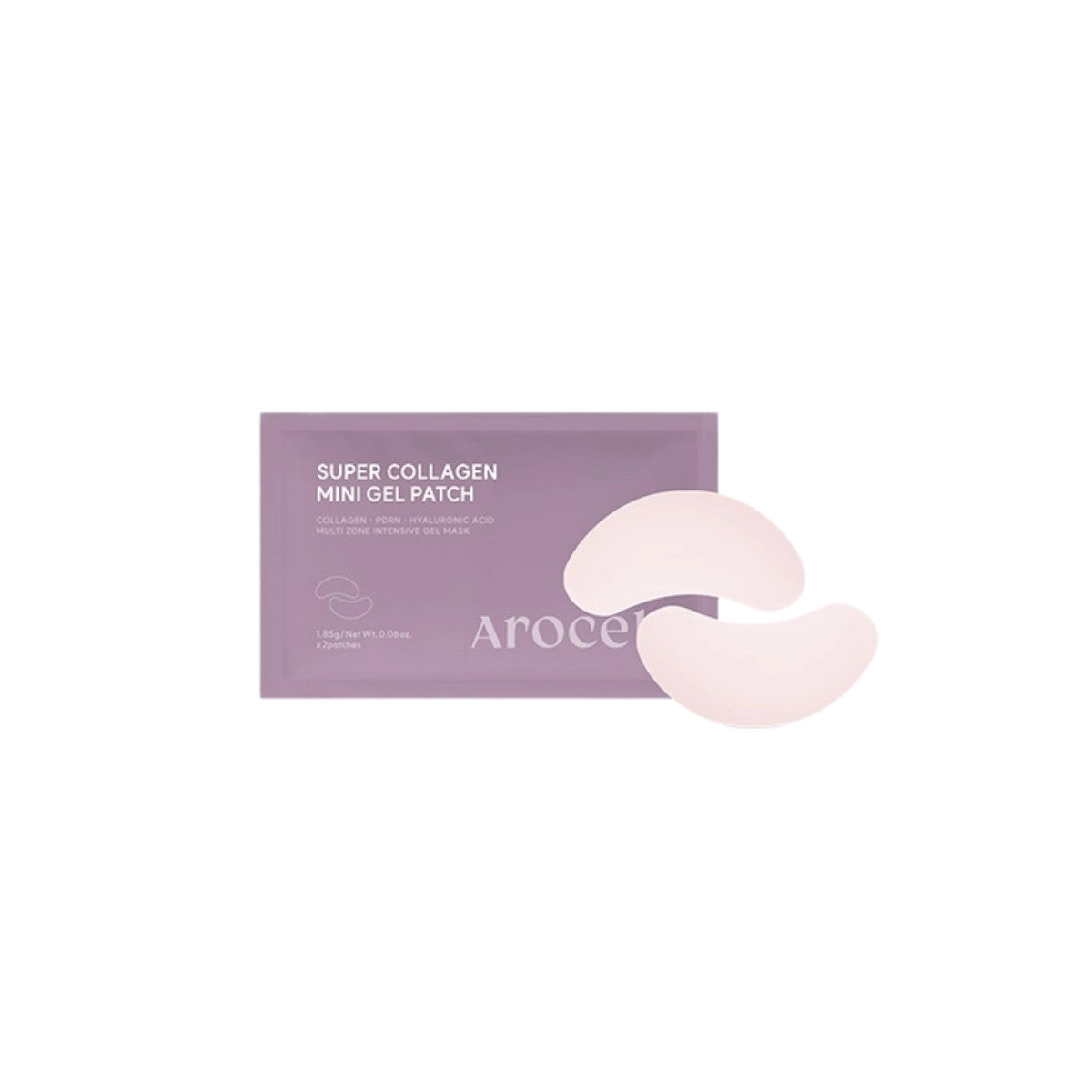 Arocell Super Collagen Mini Gel Patch – 2pcs professional Korean localized mask with 300Da low-molecular collagen available at Atelier De Glow UK.