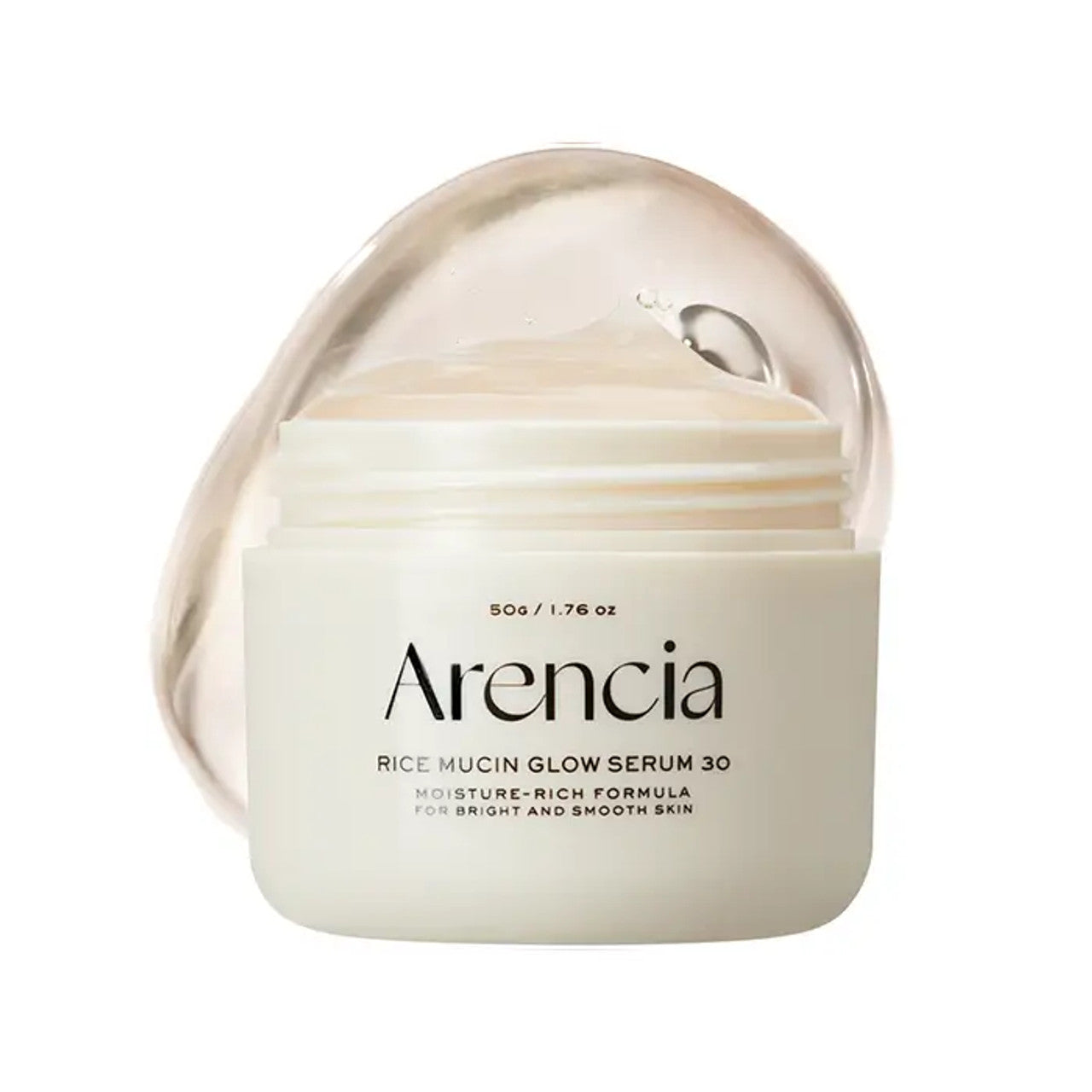 Arencia Rice Mucin Glow Serum – 30ml Korean plant-based mucin serum with Rice Extract for deep hydration available at Atelier De Glow UK.