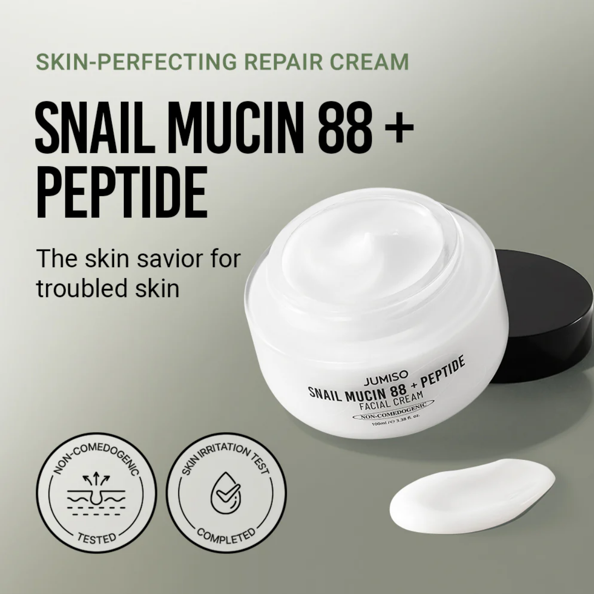 JUMISO Snail Mucin 88 + Peptide Facial Cream 100ml