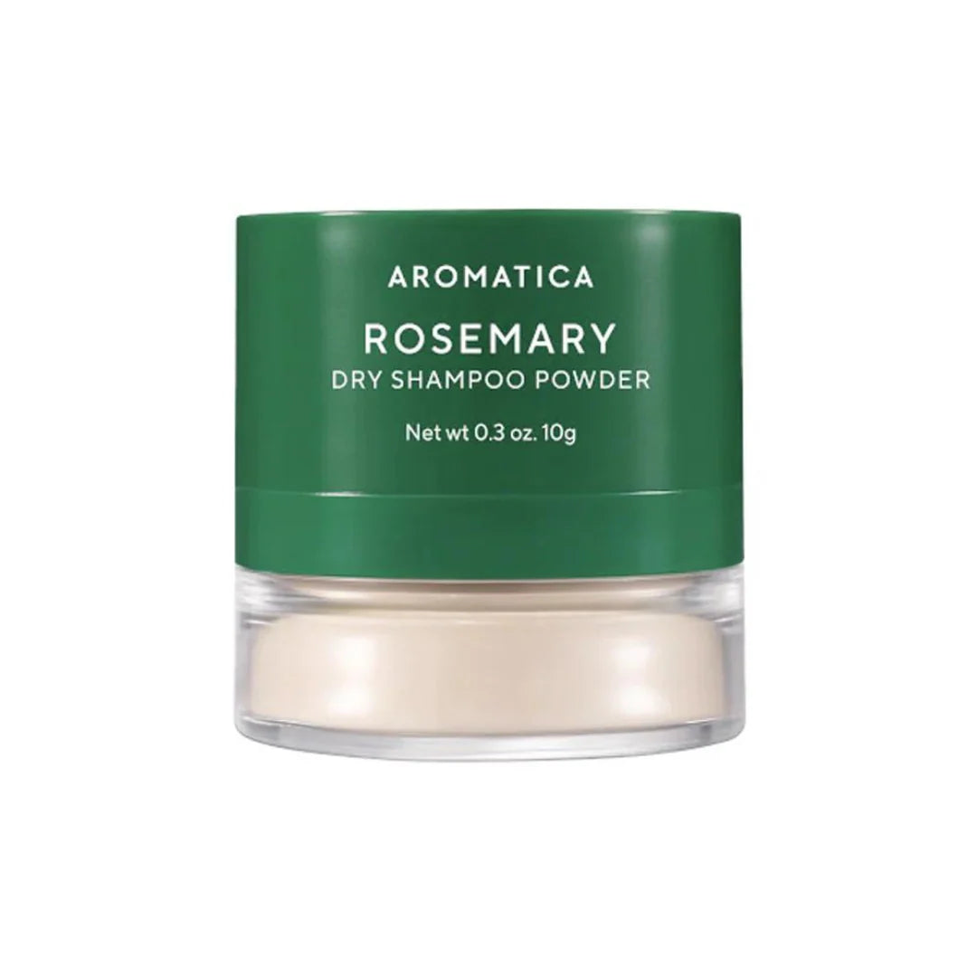 Shop Aromatica Rosemary Dry Shampoo at Atelier De Glow UK. Revive hair with organic K-Beauty scalp care. Natural, non-aerosol & vegan. Fast UK shipping!
