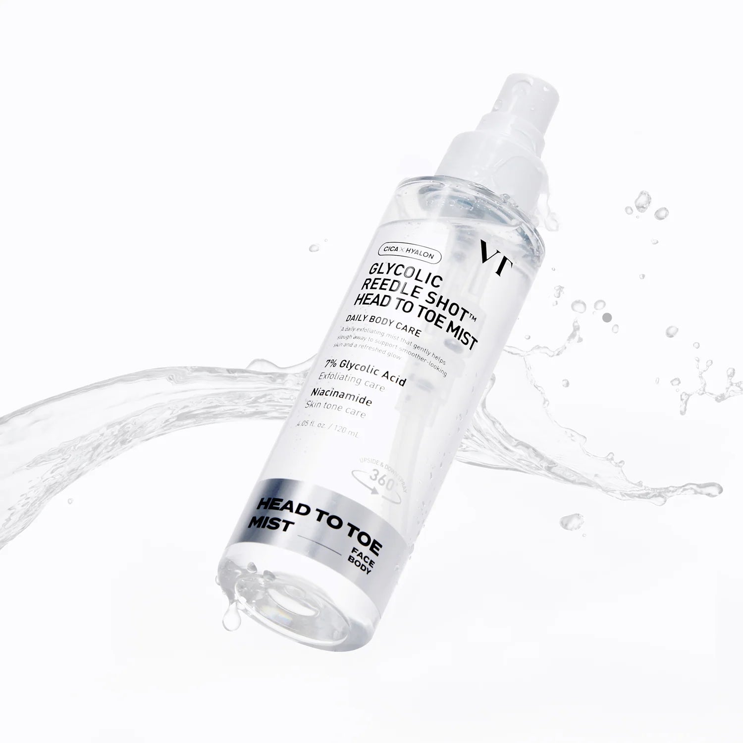VT Glycolic Reedle Shot Head To Toe Mist 120ml