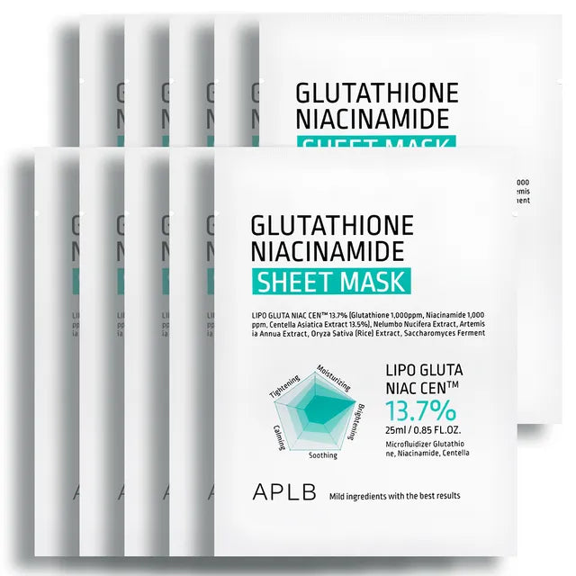 APLB Glutathione Niacinamide Sheet Mask 25ml