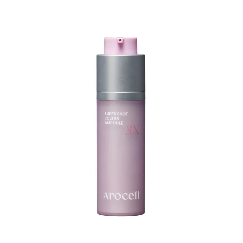 Arocell Super Shot Coltra Ampoule 3X 30ml with PLLA for facial firming, available at Atelier De Glow UK - Premium K-Beauty.