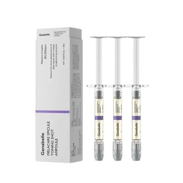 Genabelle treatment for stubborn melasma, dark spots, and hyperpigmentation – Micro-needling "Toning Shot" for skin brightening from Atelier De Glow UK.