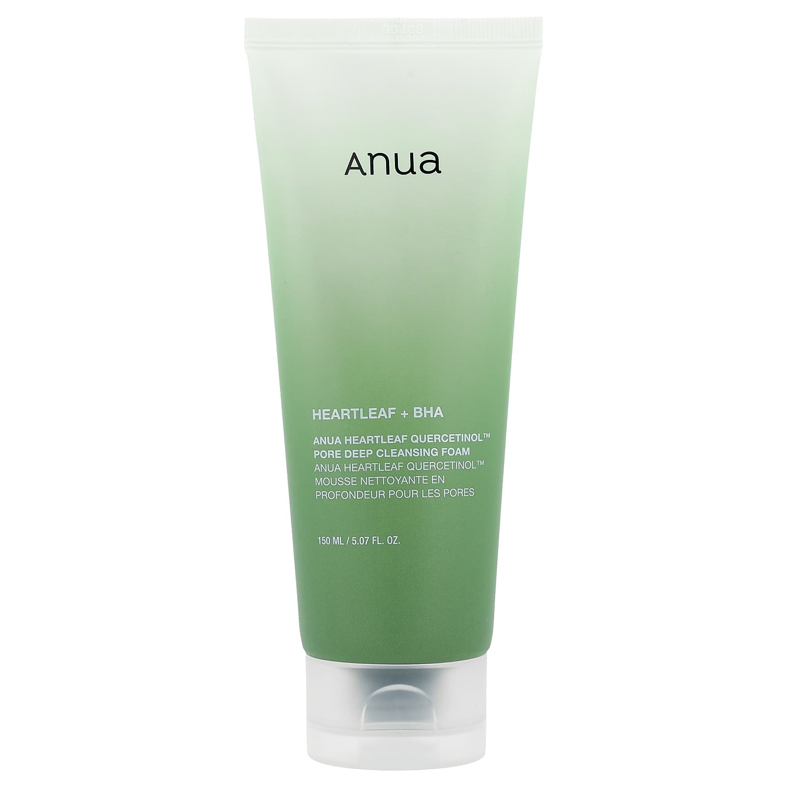 Anua Heartleaf Quercetinol Pore Deep Cleansing Foam – 150ml targeted blackhead and pore treatment available at Atelier De Glow UK.
