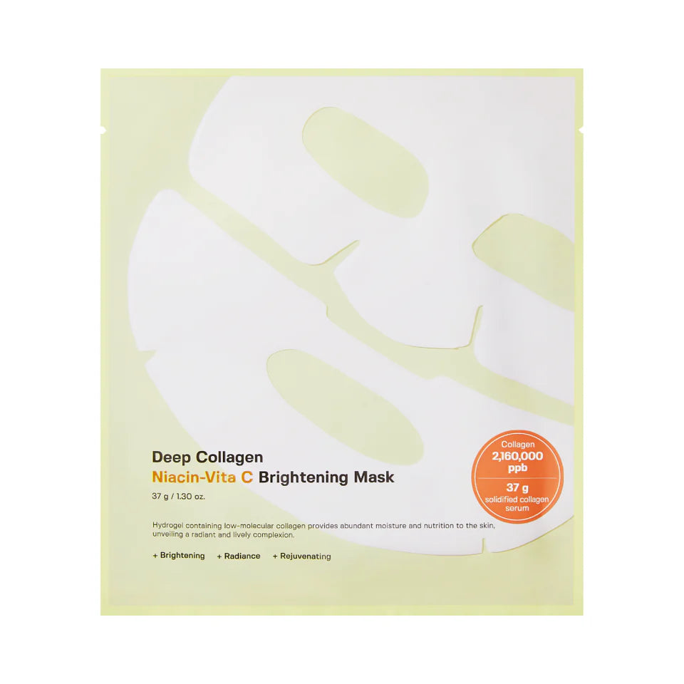 Opaque white, thick, and premium cooling split-hydrogel texture of SUNGBOON EDITOR Deep Collagen Mask conforming flawlessly to the face at Atelier De Glow UK.