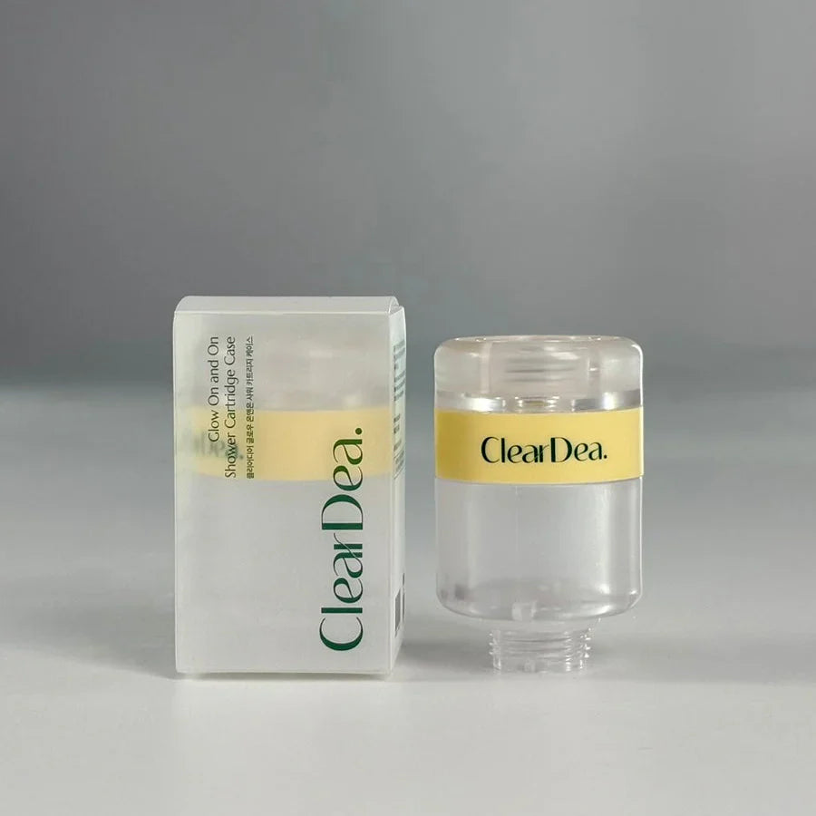 ClearDea shower filter case with high-pressure, leak-proof seal – Durable and easy-to-install water filtration hardware from Atelier De Glow UK.