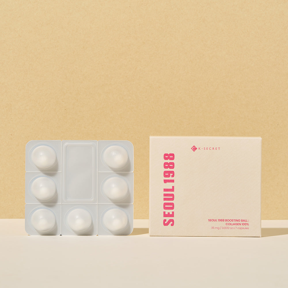 KSECRET collagen boosting capsule for structural sagging, deep expression lines, and skin volume loss – High-potency topical firming treatment from Atelier De Glow UK.