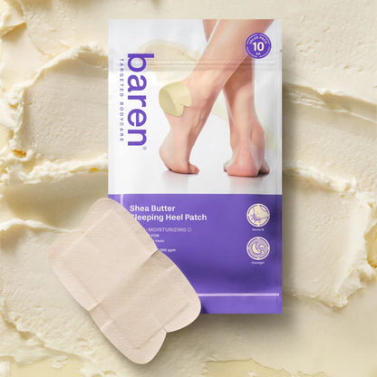 Baren Heel Patch – Professional-grade "Overnight Keratolytic Moisture Vault &amp; Callus Eraser" for achieving perfectly smooth, sandal-ready feet, shop at Atelier De Glow UK.