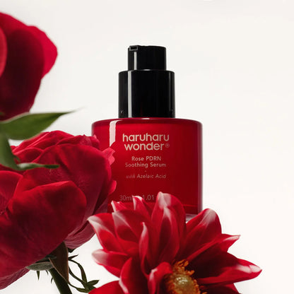 Haruharu Wonder Rose PDRN Soothing Serum for reducing redness, soothing irritation, and restoring the skin barrier with a gentle, hydrating formula from Atelier De Glow UK.