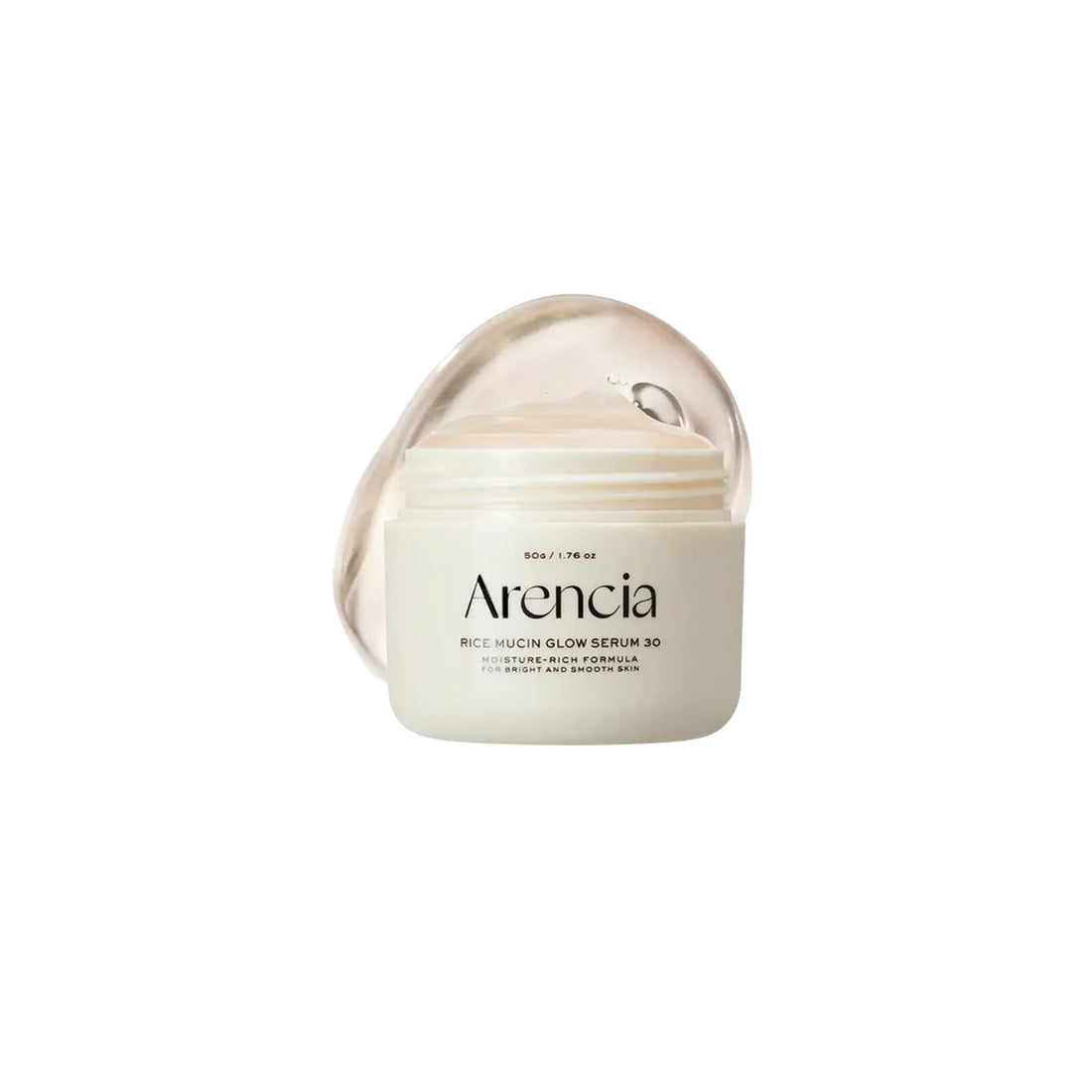 Arencia Rice Mucin Glow Serum – 30ml Korean plant-based mucin serum with Rice Extract for deep hydration available at Atelier De Glow UK.