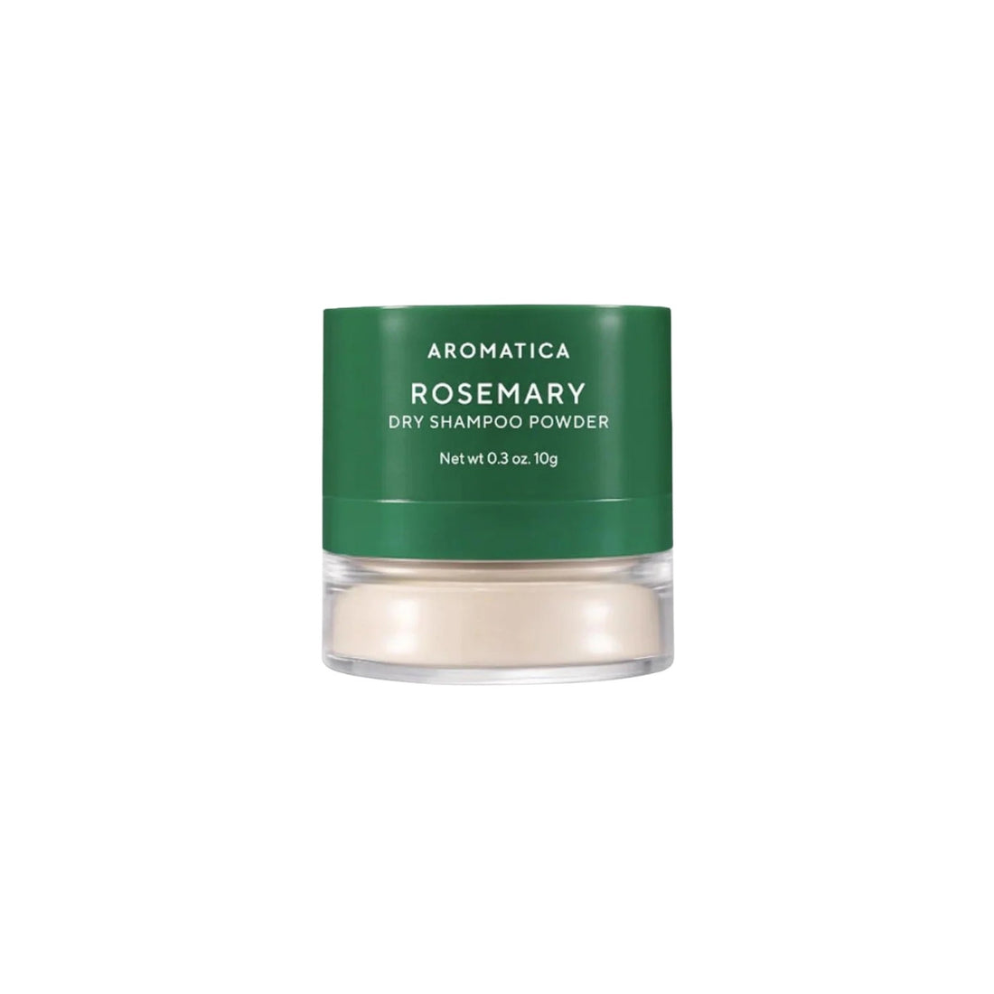 AROMATICA Rosemary Dry Shampoo Powder – 10g natural Korean dry shampoo with Rosemary oil and mineral powder available at Atelier De Glow UK.