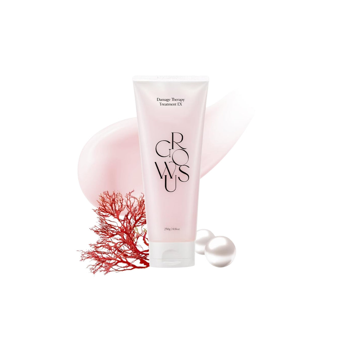 GROWUS Damage Therapy Hair Cream Treatment EX – 250g professional Korean hair mask with Pearl Extract and Collagen available at Atelier De Glow UK.