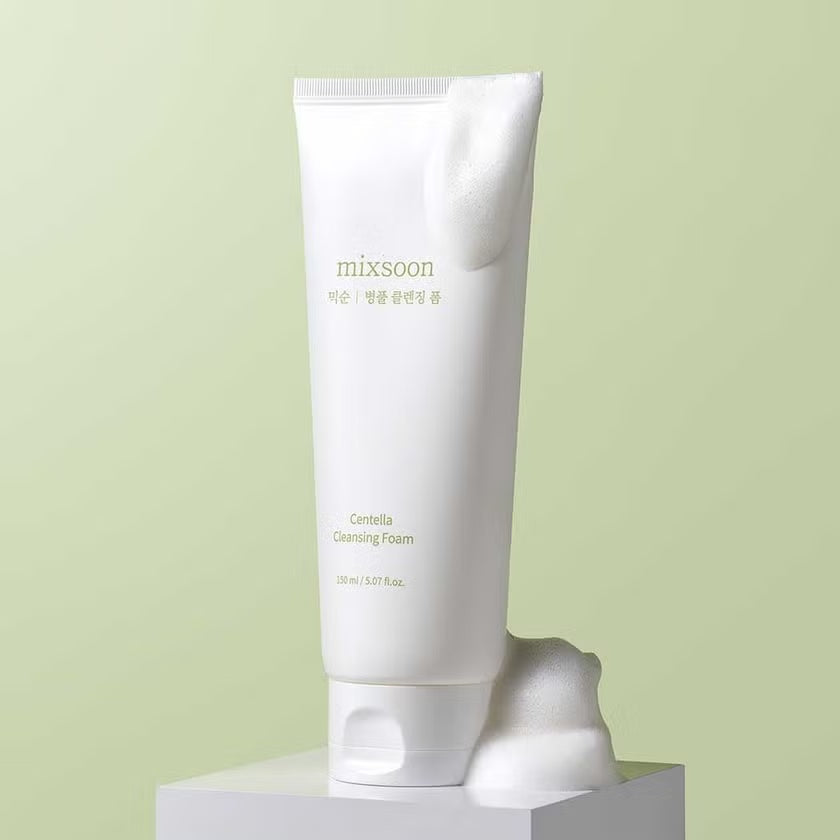 mixsoon Centella Cleansing Foam – Professional-grade Korean skincare for barrier repair, soothing inflammation, and deep purification, shop at Atelier De Glow UK.