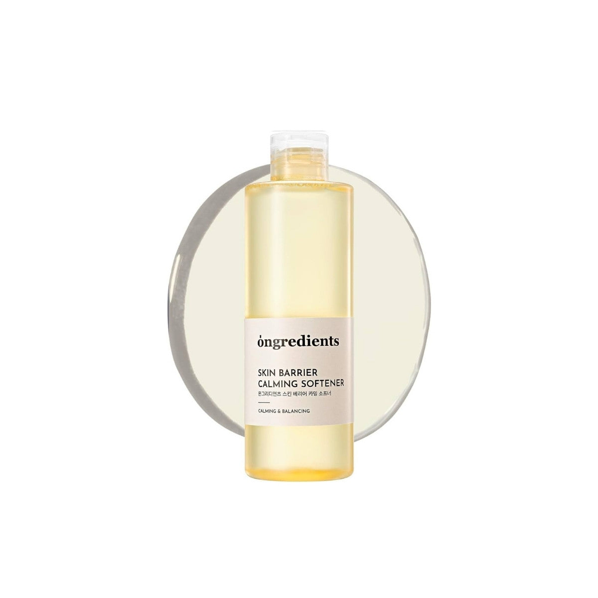 Ongredients Skin Barrier Calming Softener 250ml – hydrating K-beauty toner with Centella Asiatica and Hyaluronic Acid to soothe and repair sensitive skin at Atelier De Glow UK.
