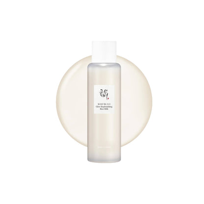 Beauty of Joseon Glow Replenishing Rice Milk Toner – 150ml shake-activated bi-phase milky toner with Rice Extract and Sebum-Control Powder available at Atelier De Glow UK.