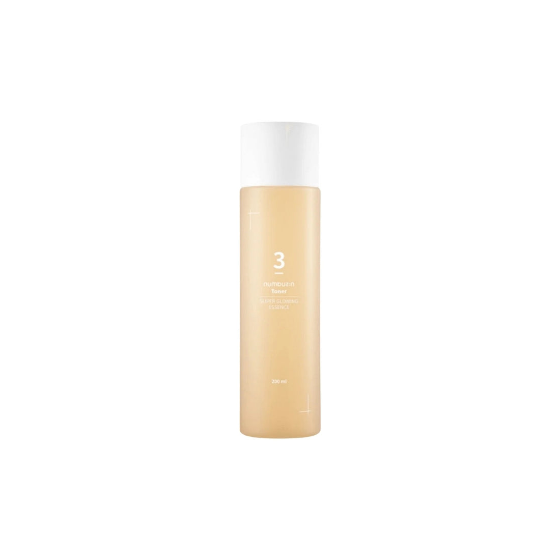 Numbuzin No.3 Super Glowing Essence Toner 200ml – brightening and hydrating facial toner formulated with 50 fermented ingredients for a natural, healthy glow available at Atelier De Glow UK.