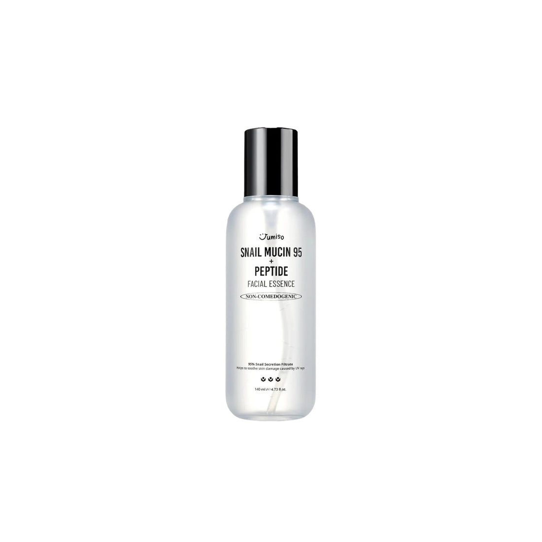 Jumiso Snail Mucin 95 + Peptide Facial Essence – 140ml high-concentration skin-plumping and repairing treatment available at Atelier De Glow UK.