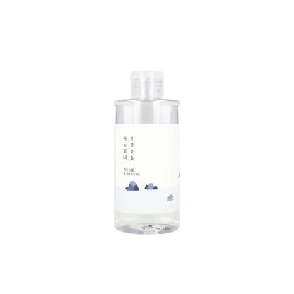 Round Lab 1025 Dokdo Toner 100ml – gentle exfoliating facial toner with deep sea water and minerals for balanced, smooth skin available at Atelier De Glow UK.