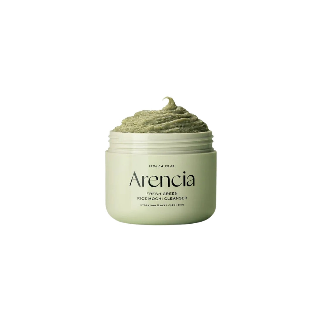 Arencia Fresh Green Rice Mochi Cleanser – Unique chewy texture Korean cleanser and 2-minute detox mask available at Atelier De Glow UK.