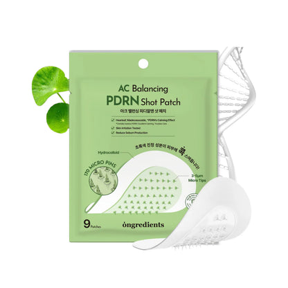 ongredients AC Balancing PDRN Shot Patch 9 | Atelier De Glow UK