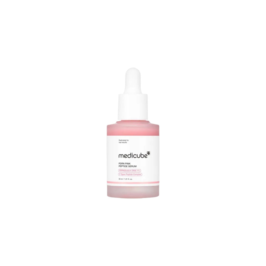 Medicube PDRN Pink Peptide Serum – 30ml clinical-strength salmon DNA skin-remodeling and brightening serum available at Atelier De Glow UK.