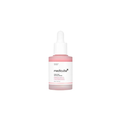 Medicube PDRN Pink Peptide Serum – 30ml clinical-strength salmon DNA skin-remodeling and brightening serum available at Atelier De Glow UK.