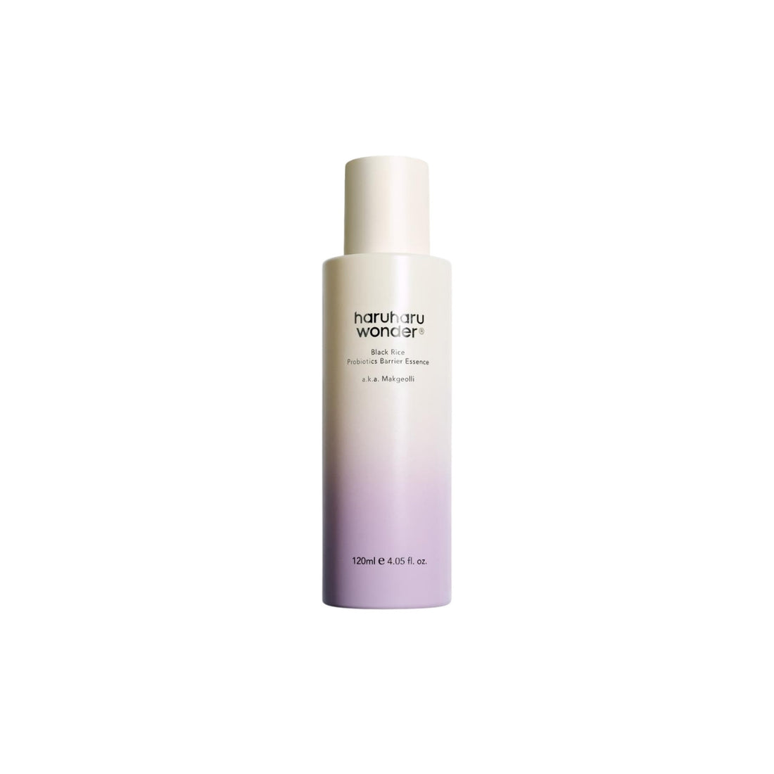 Haruharu Wonder Black Rice Probiotics Barrier Essence – 120ml treatment with fermented Black Rice and Rice-derived Probiotics available at Atelier De Glow UK.