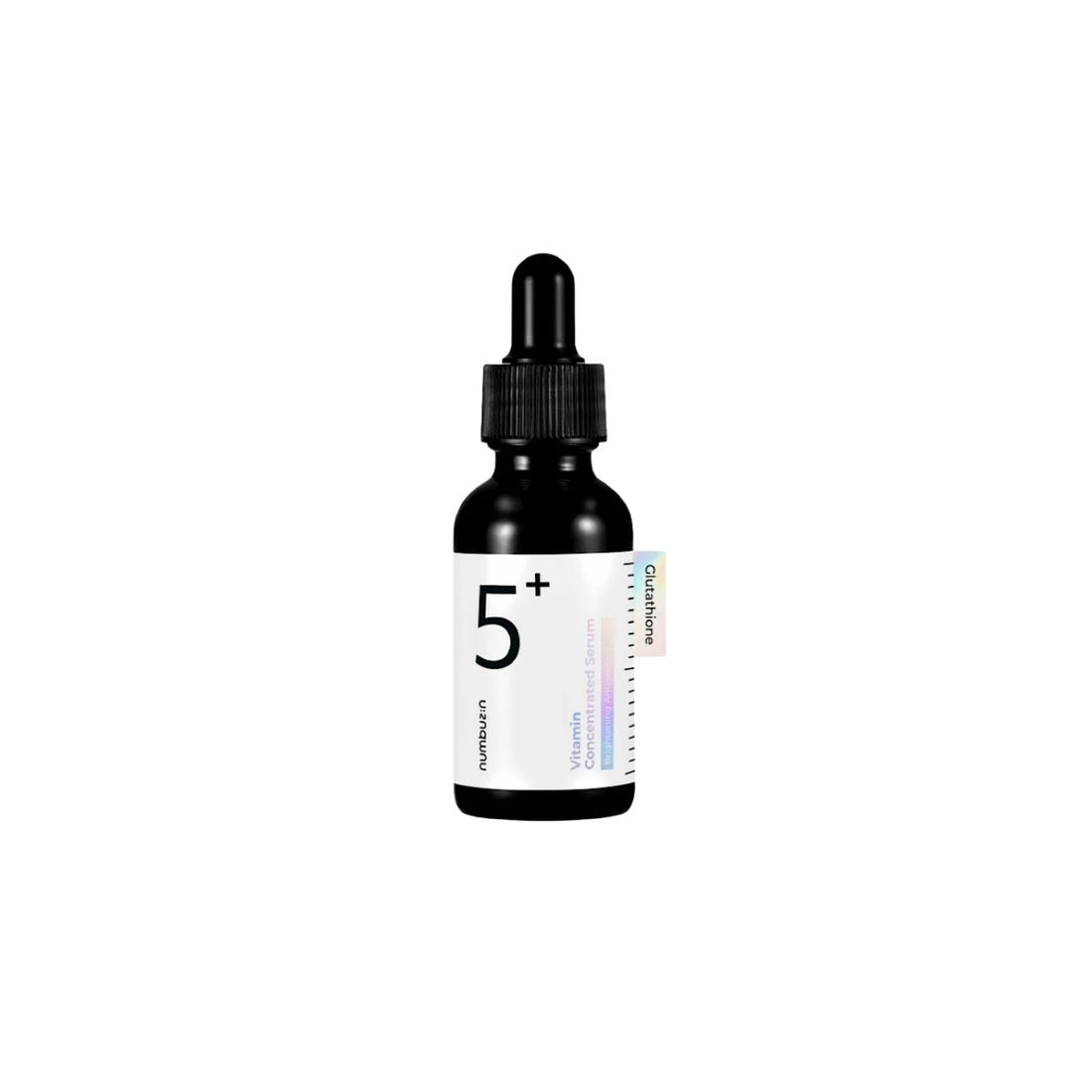 Numbuzin No.5 Vitamin Concentrated Serum 30ml – brightening facial serum with pure Vitamin C, glutathione, and niacinamide for fading dark spots available at Atelier De Glow UK.