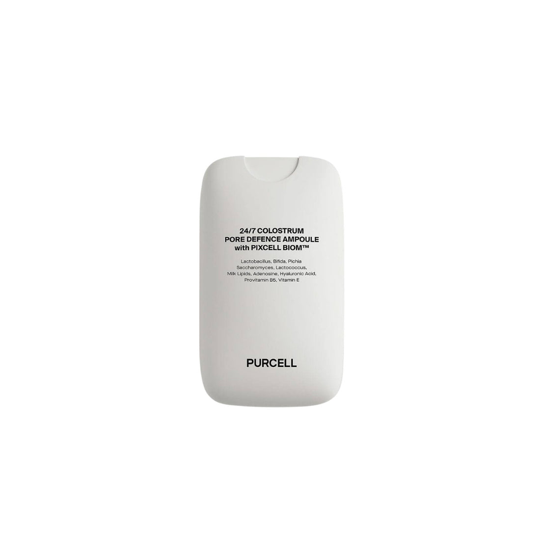 PURCELL 24/7 Colostrum Pore Defence Ampoule 55ml – multi-functional facial mist-ampoule formulated with colostrum and probiotics for pore tightening and hydration at Atelier De Glow UK.