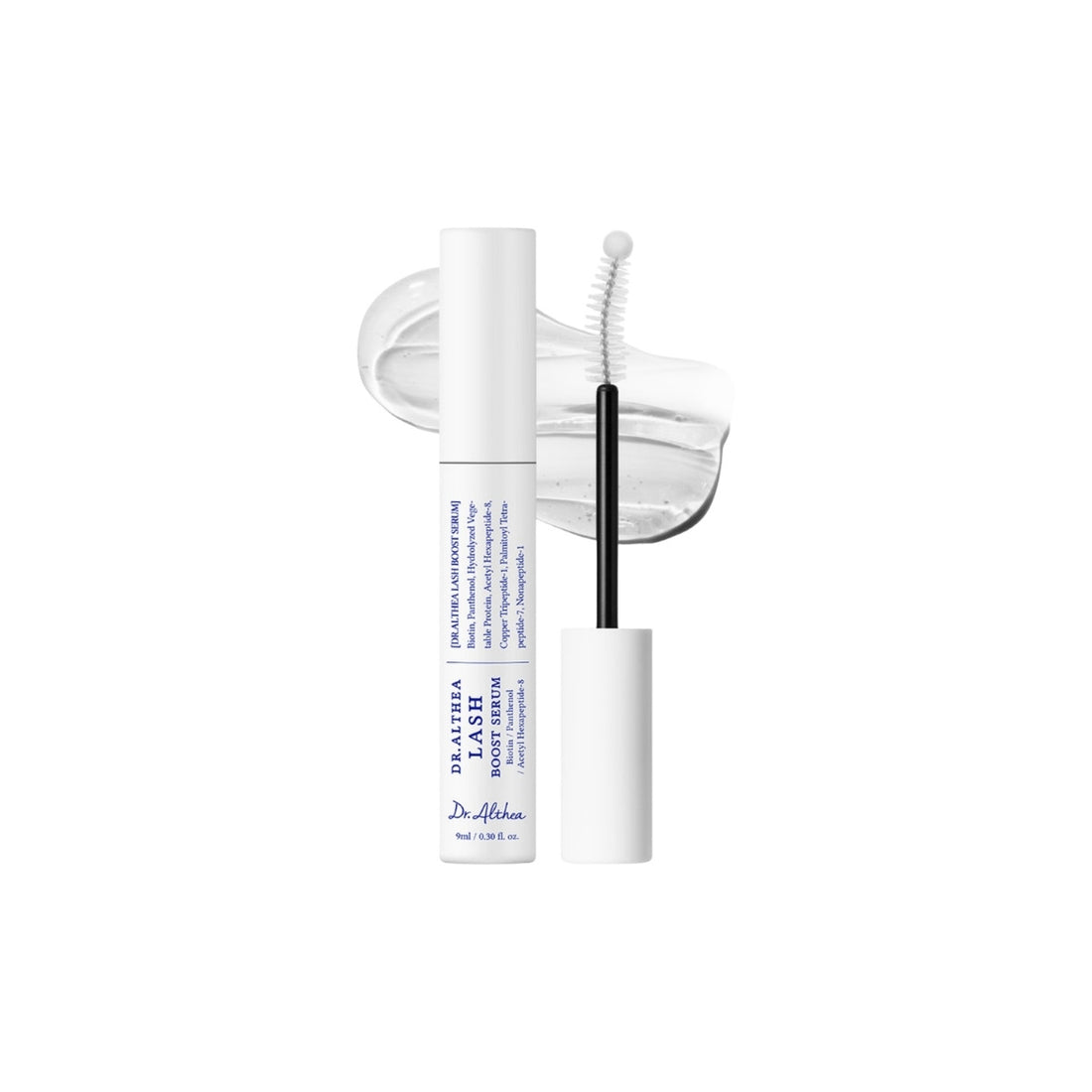 Dr. Althea Eye Lash Boost Serum – 9ml Korean lash growth treatment with Peptides, Biotin, and Black Bean Extract available at Atelier De Glow UK.