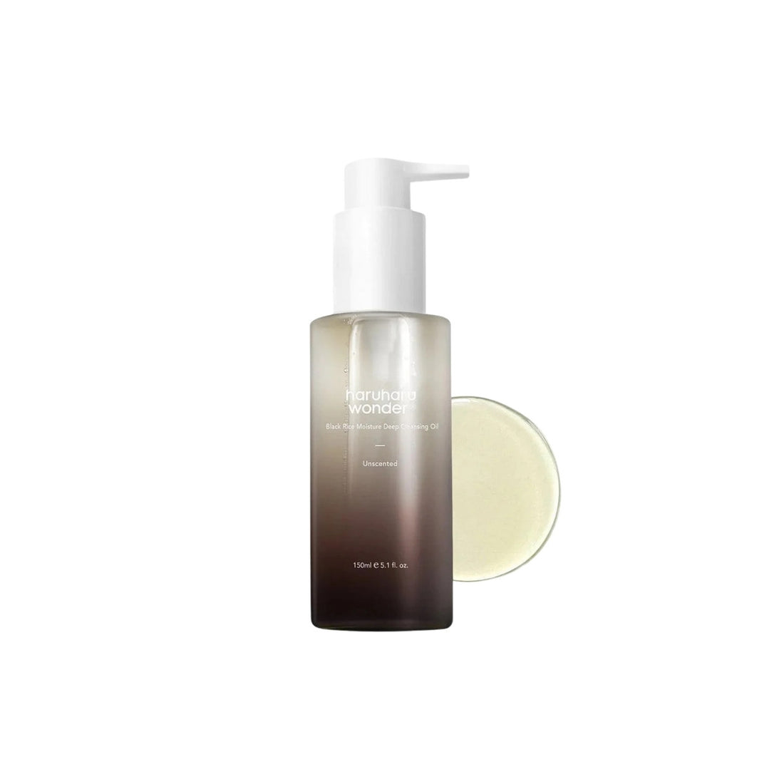 Haruharu Wonder Black Rice Moisture Deep Cleansing Oil – 150ml Korean oil cleanser with Fermented Black Rice and Jojoba Seed Oil available at Atelier De Glow UK.