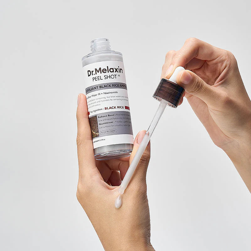 Dr.Melaxin Peel Shot Exfoliant Black Rice Ampoule | Atelier De Glow UK