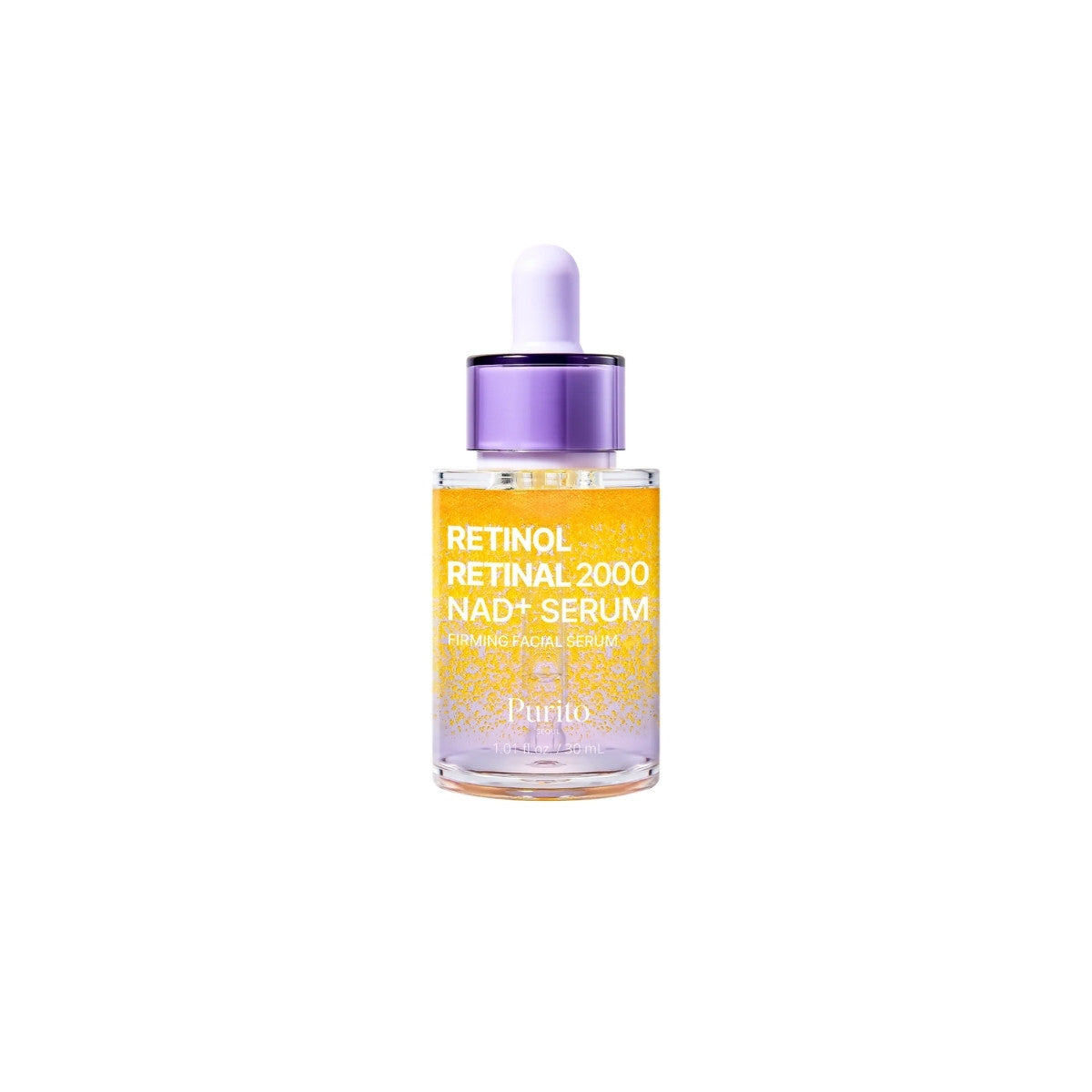 Purito SEOUL Retinol Retinal 2000 NAD+ Serum – 30ml high-performance dual retinoid and cellular longevity anti-aging serum available at Atelier De Glow UK.
