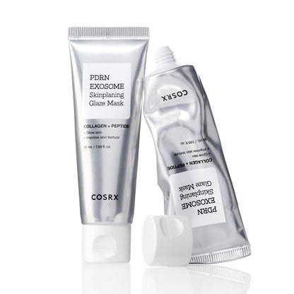 Weekly brightening and refining mask, COSRX PDRN Exosome Glaze, essential for resetting tired or dull skin for a luminous finish at Atelier De Glow UK.