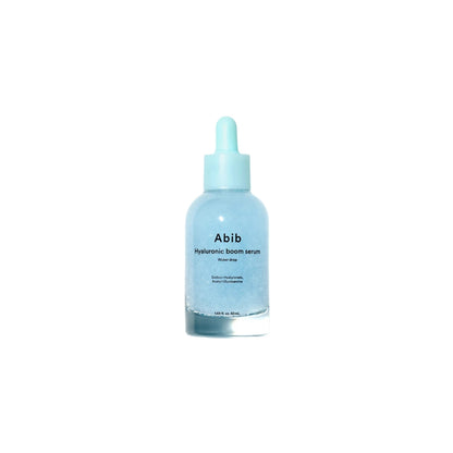 Abib Hyaluronic Boom Serum Water Drop – 50ml clinical hydrating serum formulated with Hyaluronic Boom Complex and 7 molecular weights of Hyaluronic Acid available at Atelier De Glow UK.