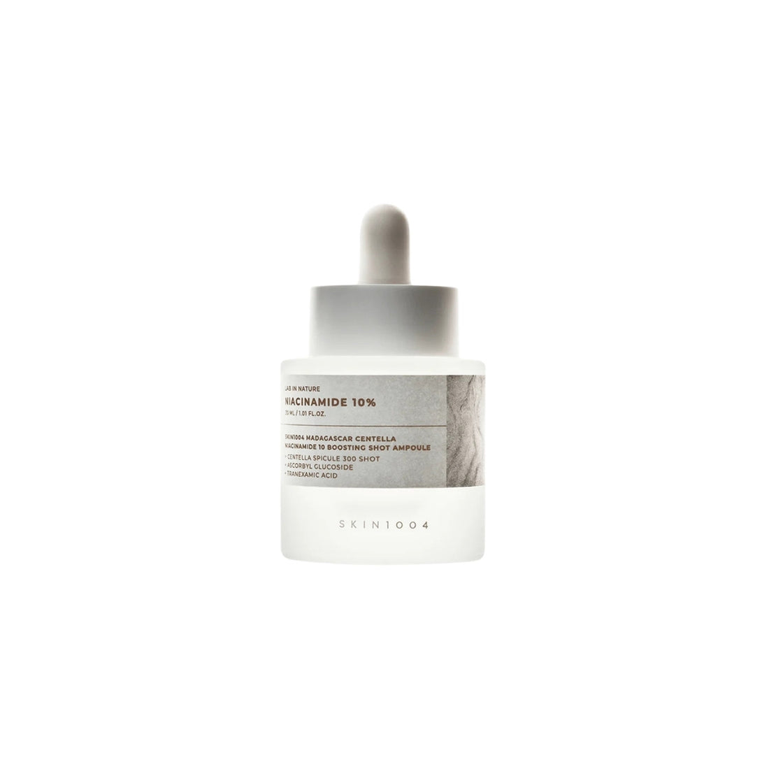 SKIN1004 Madagascar Centella Niacinamide 10 Boosting Shot Ampoule 30ml – brightening facial serum with 10% niacinamide and Centella Asiatica available at Atelier De Glow UK.