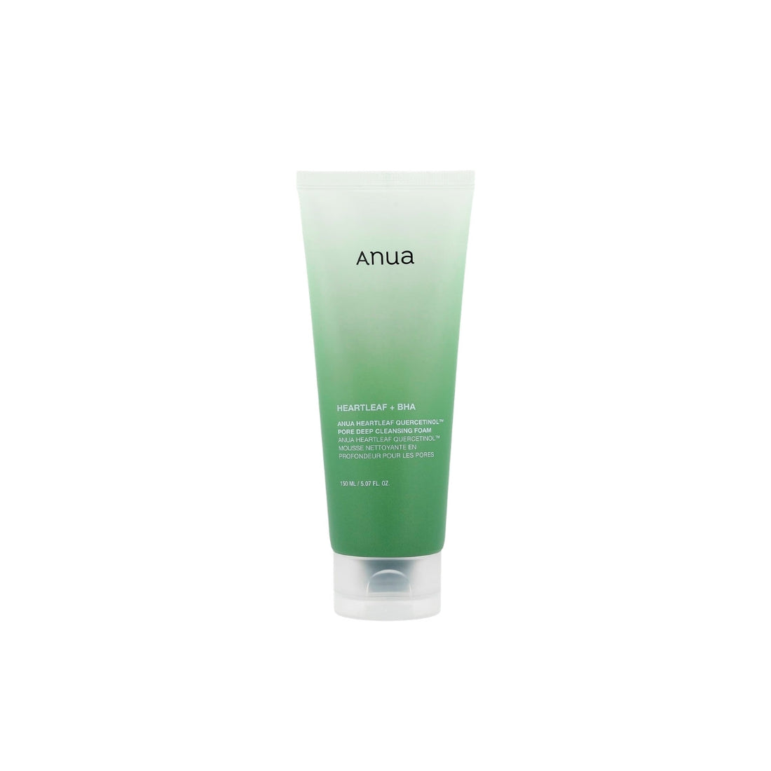 Anua Heartleaf Quercetinol Pore Deep Cleansing Foam – 150ml targeted blackhead and pore treatment available at Atelier De Glow UK.