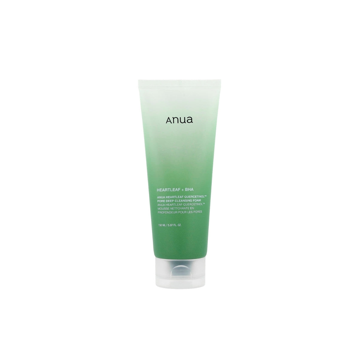 Anua Heartleaf Quercetinol Pore Deep Cleansing Foam – 150ml targeted blackhead and pore treatment available at Atelier De Glow UK.