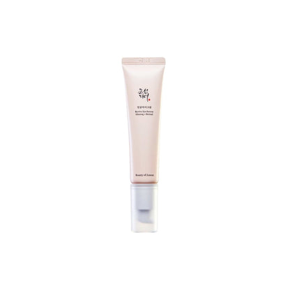 Beauty of Joseon Revive Eye Serum: Ginseng + Retinal – 30ml Korean eye treatment with 2% Retinal Liposome and Ginseng Root available at Atelier De Glow UK.