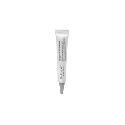 MARY &amp; MAY Tranexamic Acid + Glutathione Eye Cream Mini – 12g travel-sized intensive dark circle and pigmentation treating cream available at Atelier De Glow UK.