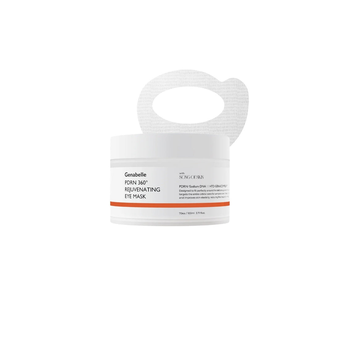 Genabelle PDRN 360 Rejuvenating Eye Mask – 70 hydrogel patches with Salmon DNA and Tranexamic Acid available at Atelier De Glow UK.