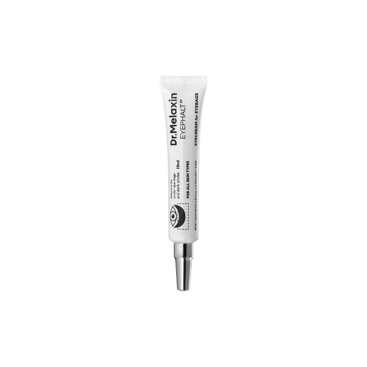Dr.Melaxin Eyephalt Eyebag Cream – 10ml intensive treatment with Bio-Polymers and firming Peptides available at Atelier De Glow UK.