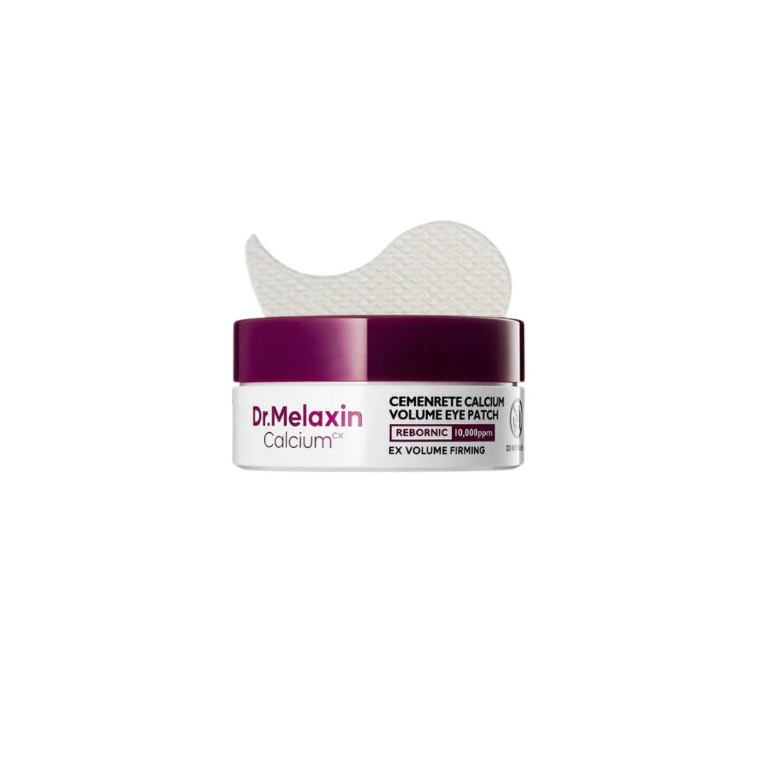 Dr.Melaxin Cemenrete Calcium Volume Eye Patch jar – Patented Cemenrete™ technology and 10,000ppm Calcium infused Korean eye care at Atelier De Glow UK.