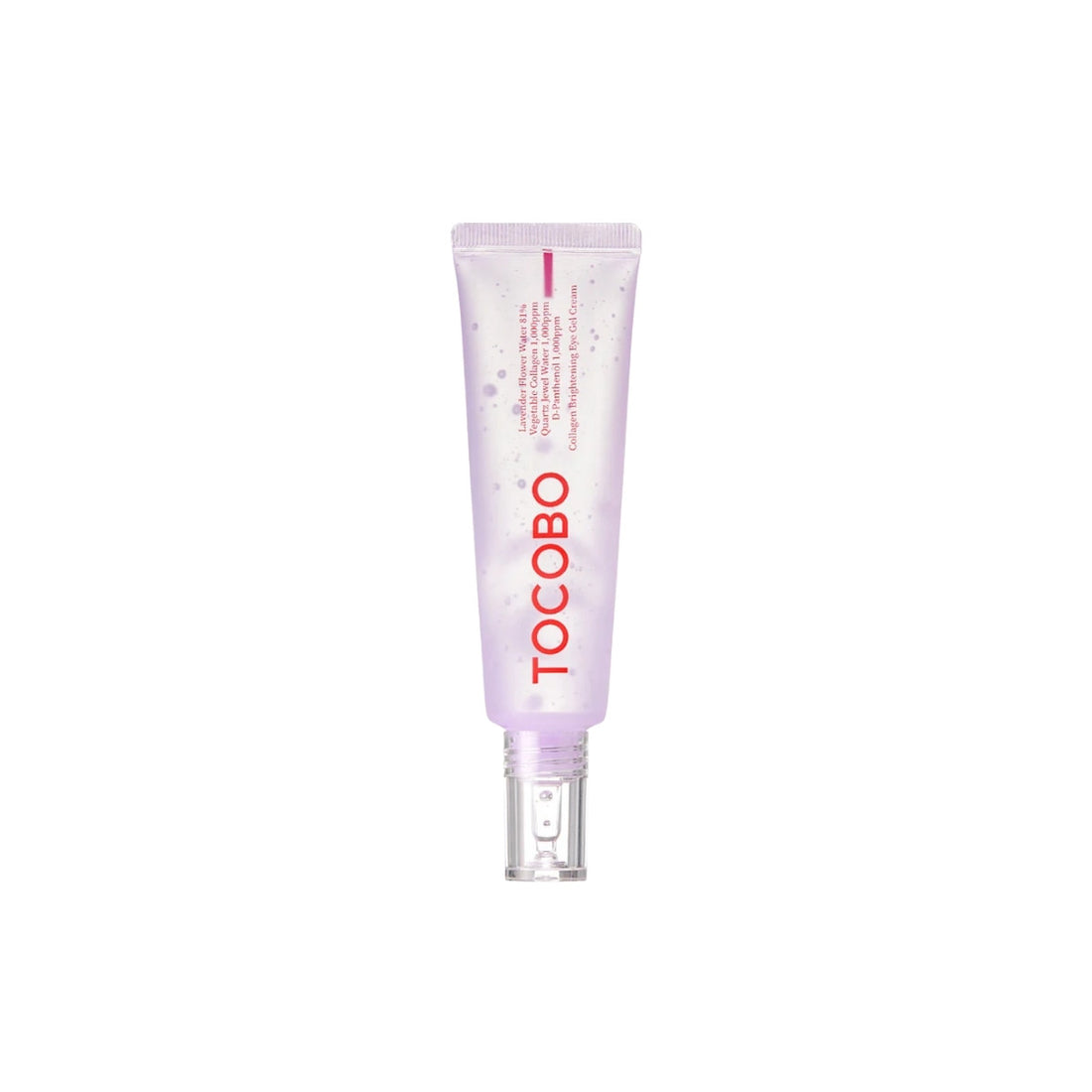 TOCOBO Collagen Brightening Eye Gel Cream – 30ml vegan anti-aging eye gel with 81% Lavender Flower Water and Plant Collagen available at Atelier De Glow UK.