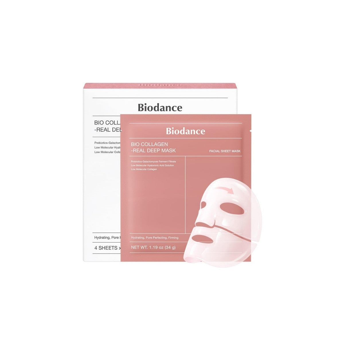 Biodance Bio-Collagen Real Deep Mask – Korean hydrogel mask with ultra-low molecular weight collagen and hyaluronic acid available at Atelier De Glow UK.